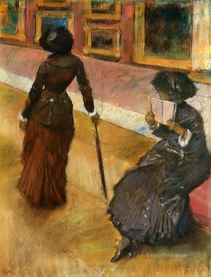 mary cassatt at the louvre Edgar Degas Oil Paintings